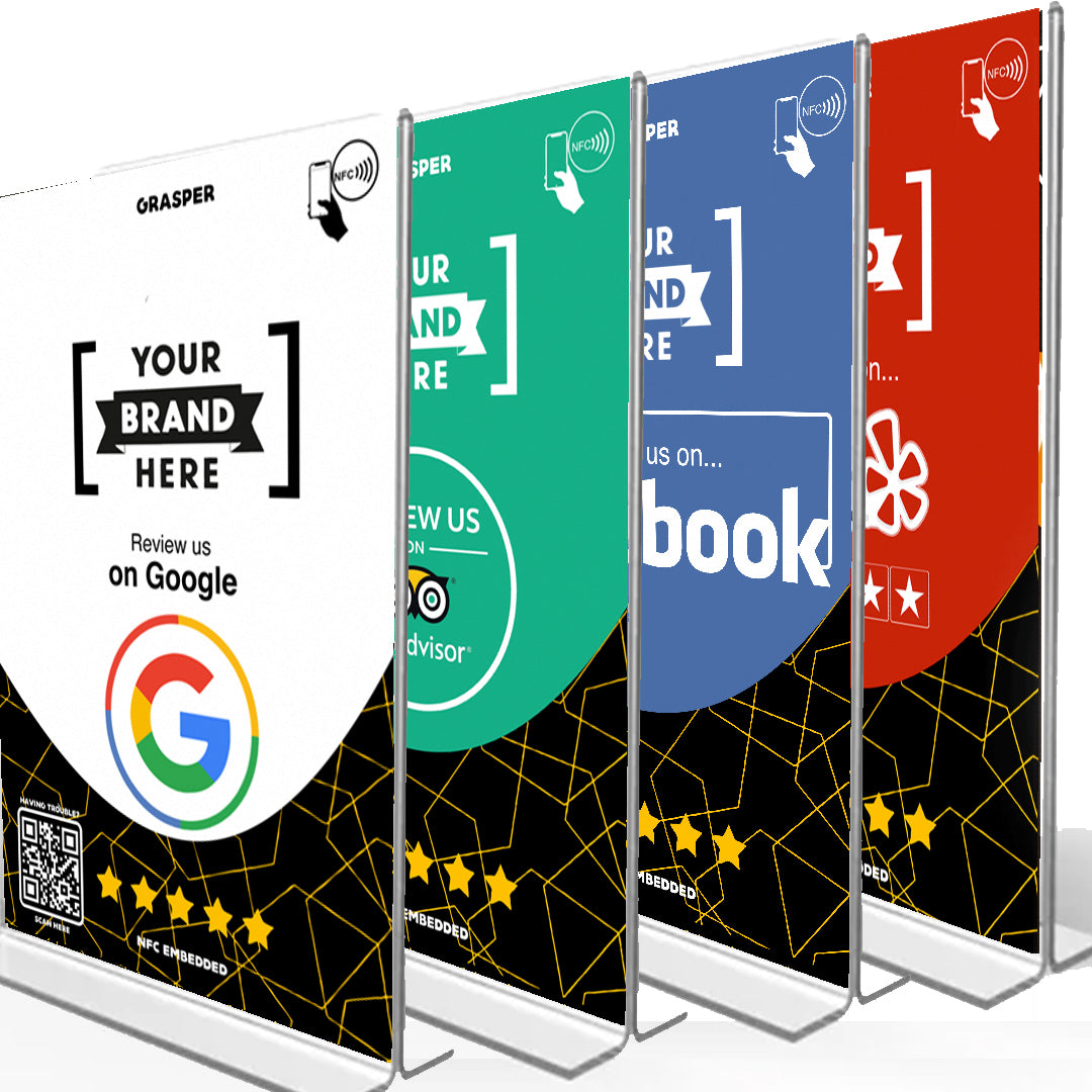 Custom - One Tap Review Table Sign