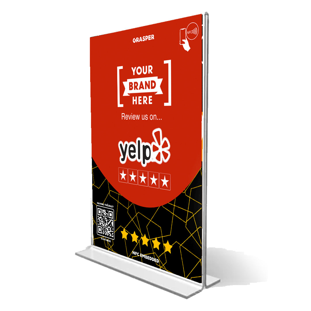 Custom - One Tap Review Table Sign