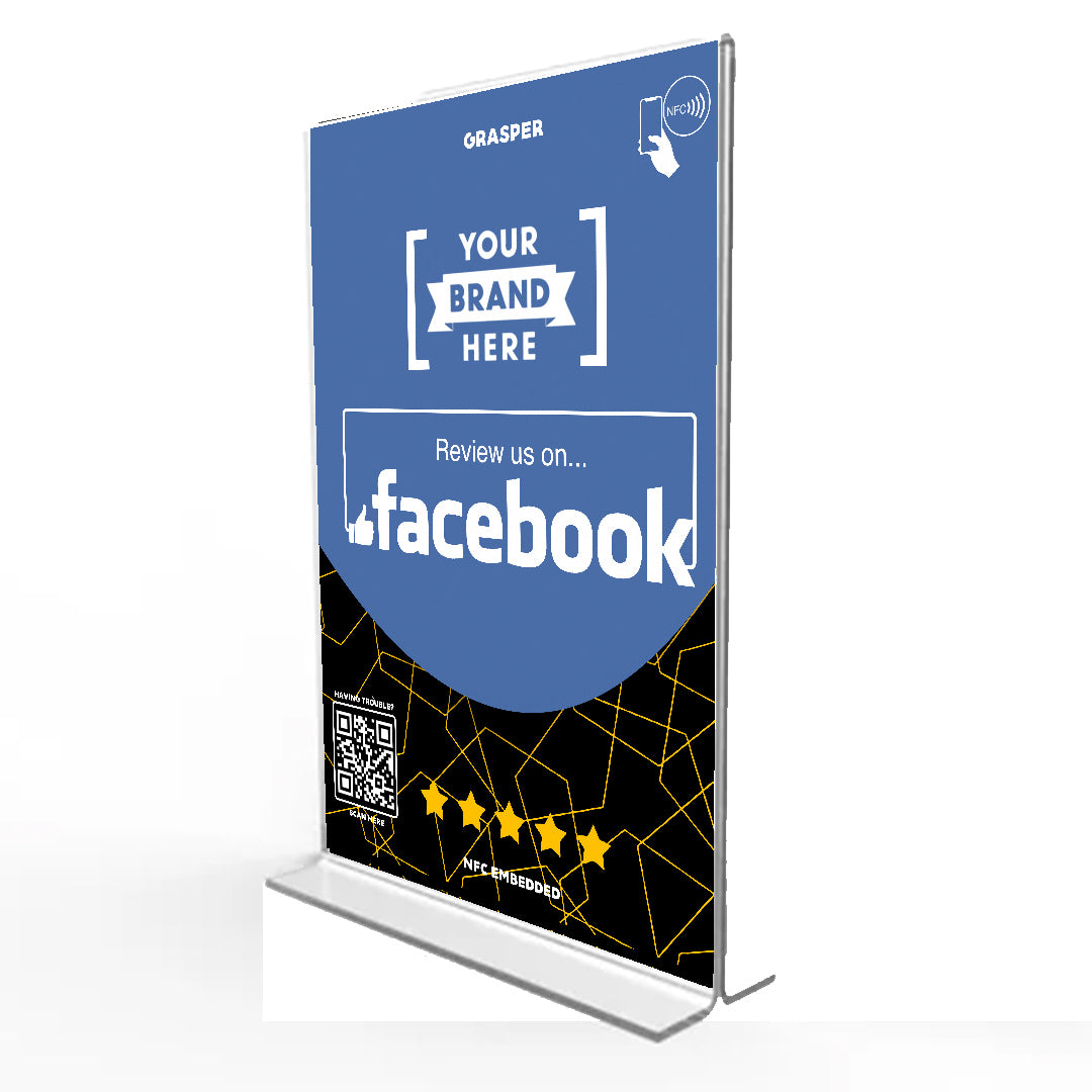 Custom - One Tap Review Table Sign