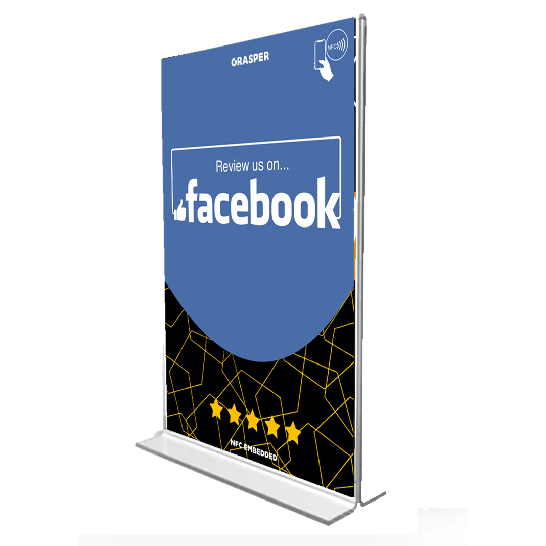 One Tap Review Table Sign