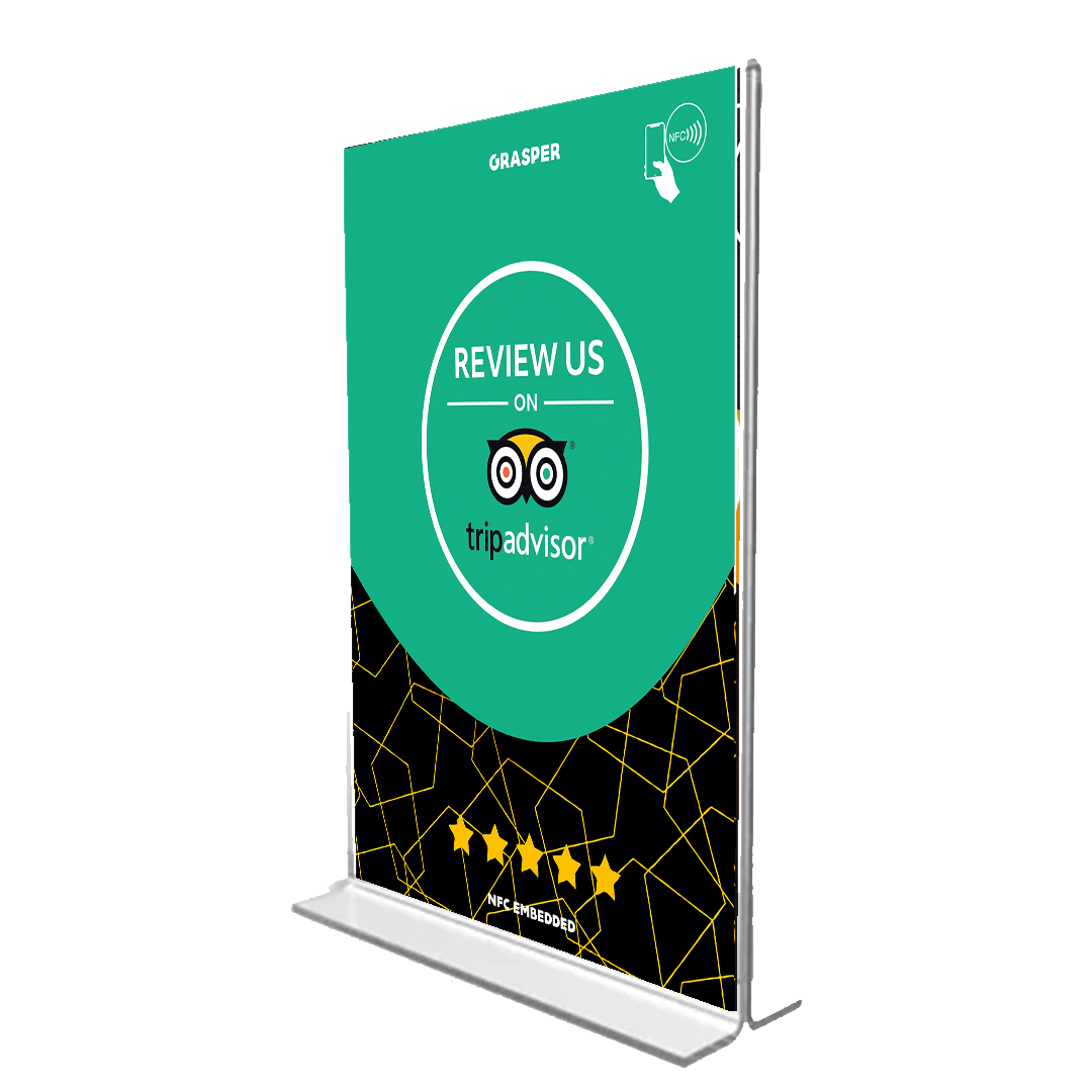 One Tap Review Table Sign