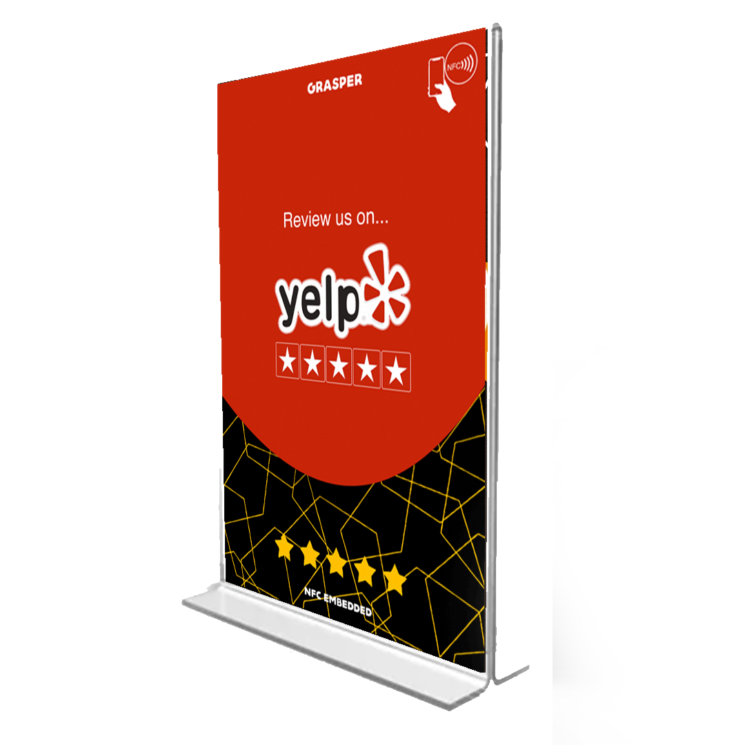 One Tap Review Table Sign
